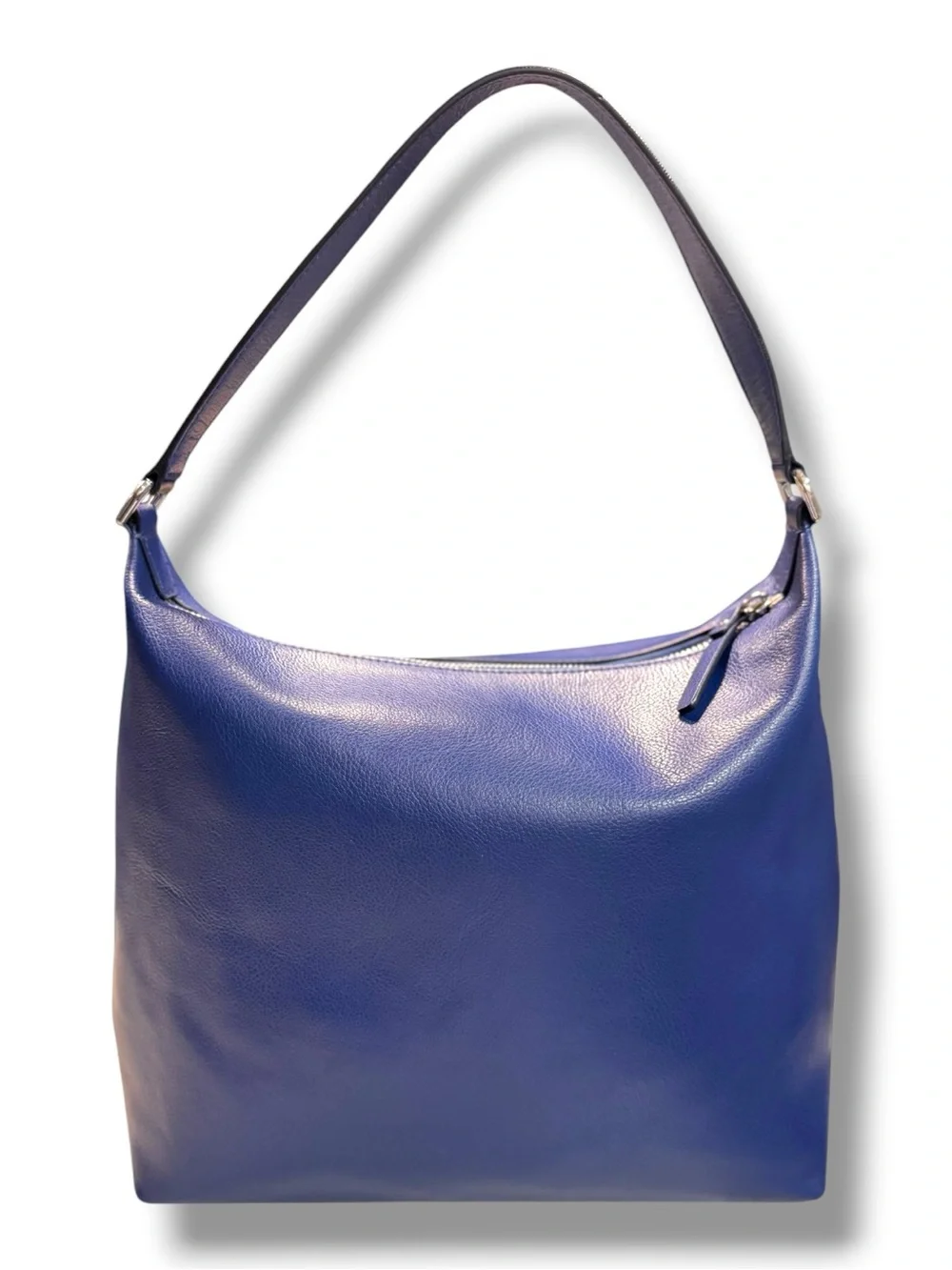 Kate Spade Greene Street Kaia River Blue Pebbled Leather Shoulder Bag Purse READ
